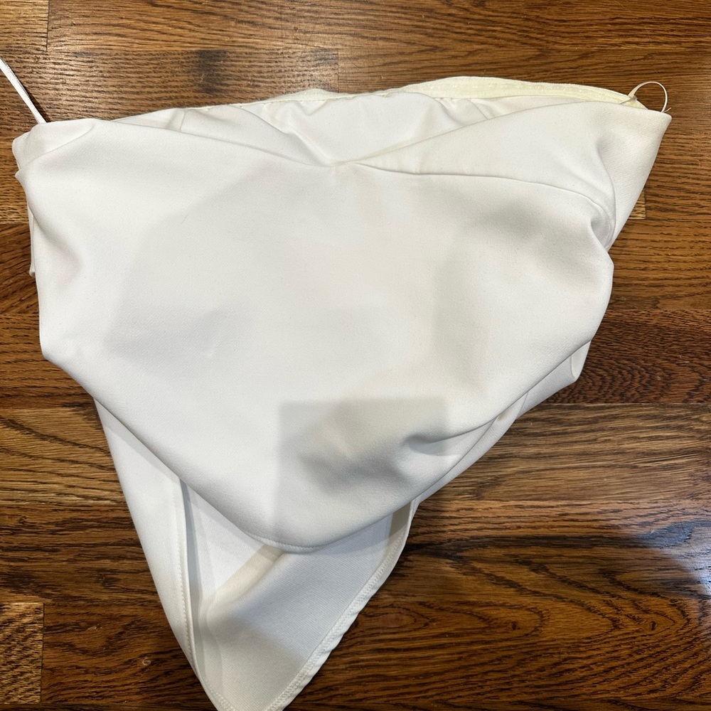 Zara Ivory Tube Top
